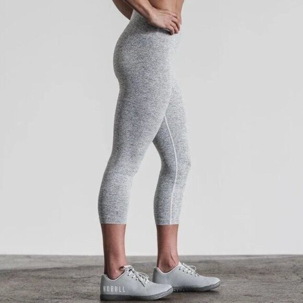 NoBull High Rise Plush Heather Cropped Leggings